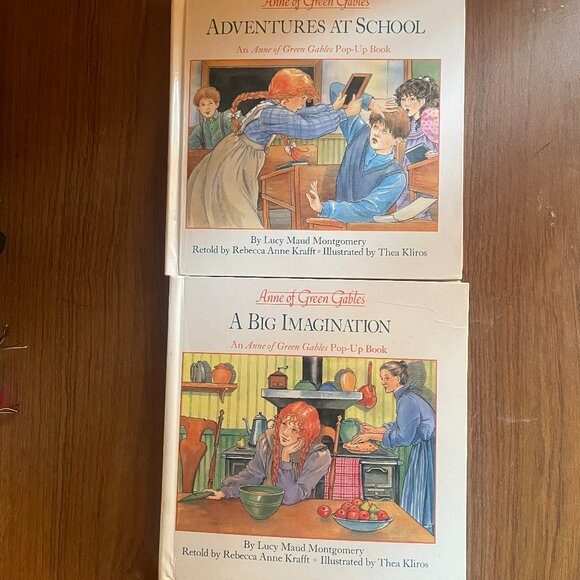 VINTAGE 1993 Anne of Green Gables POP-UP books  Set of 2 - Picture 1 of 5